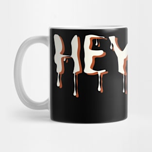 Hey Boo Spooky Halloween Design Bats For Men Women Kids Mug